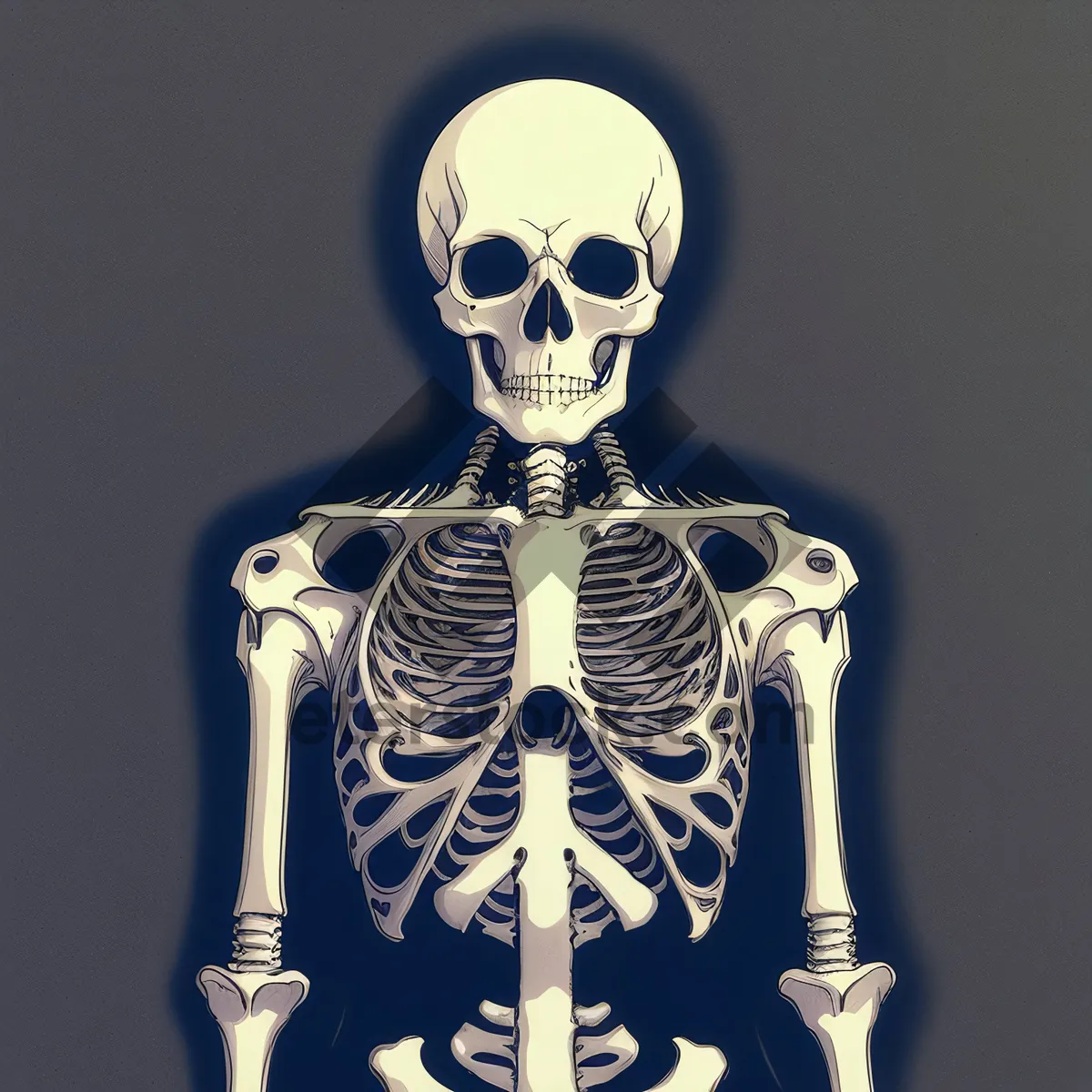 Picture of 3D Human Skeleton - Anatomical Medical Science Image