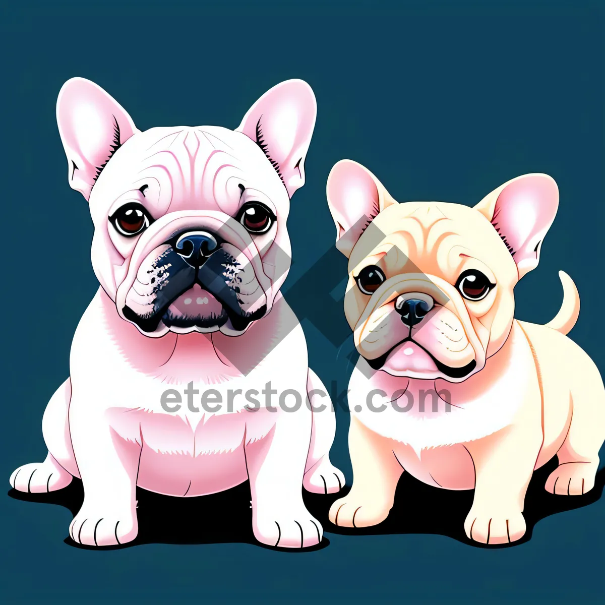 Picture of Cute Cartoon Animal Clip Art with Ears