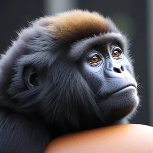 Primate Portrait: Majestic Ape Among Wildlife