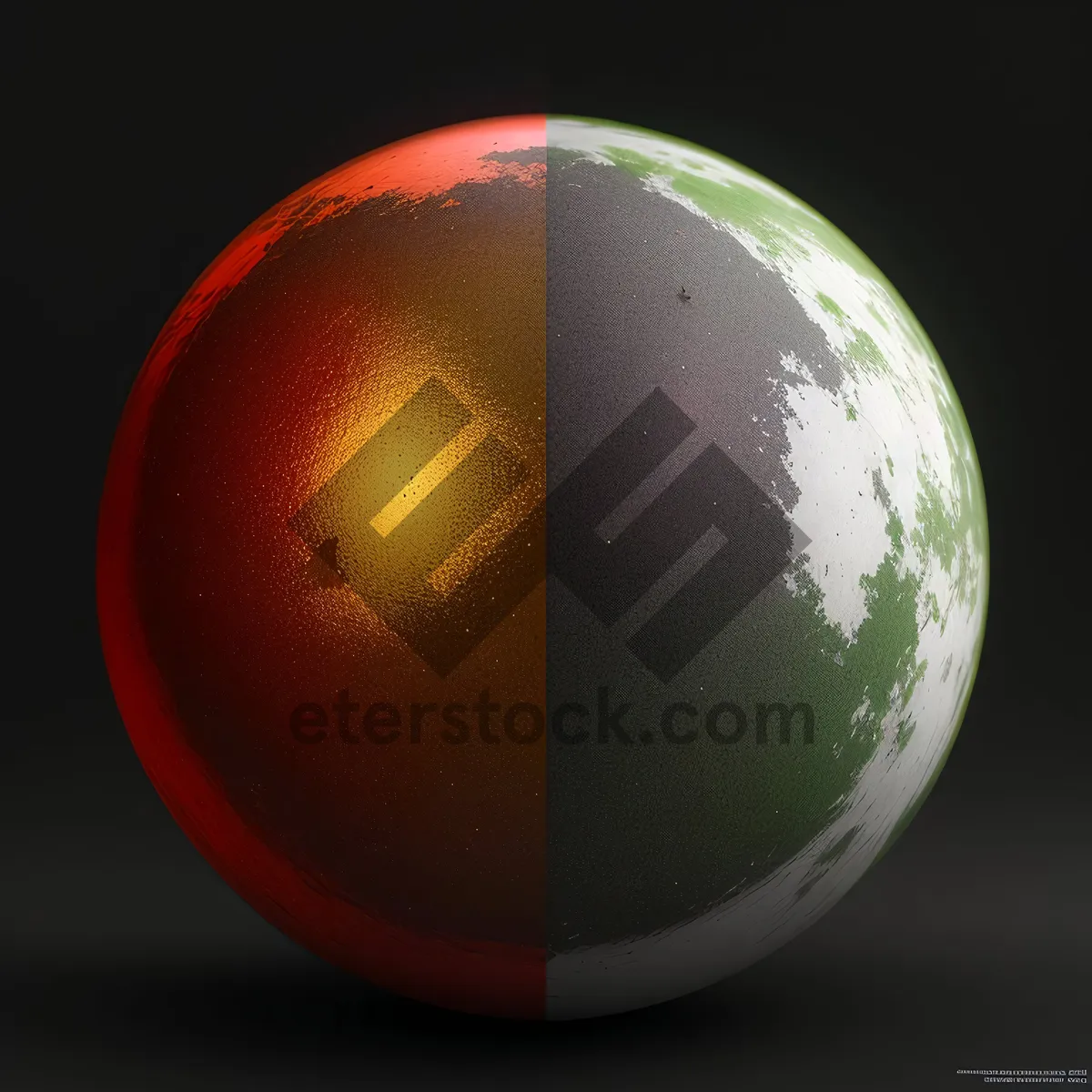 Picture of Global Croquet Sphere on Earth's Map