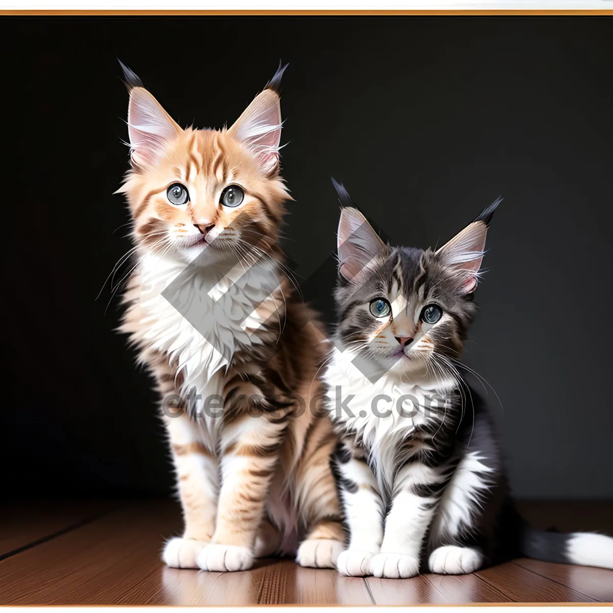 Picture of Charming Tabby Kitten with Playful Eyes