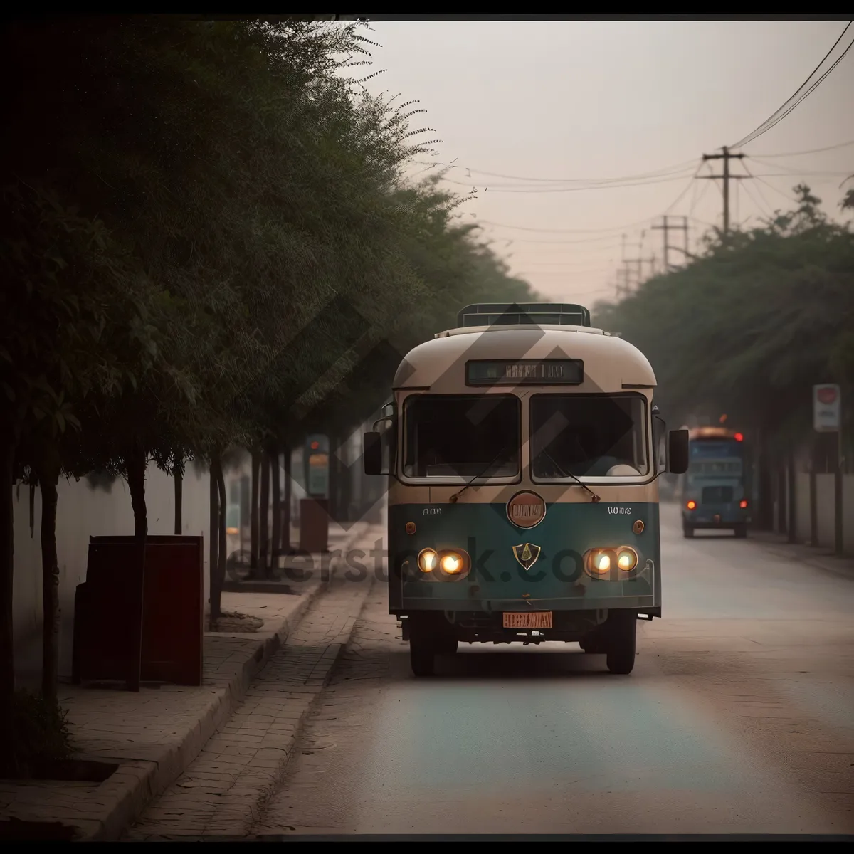 Picture of Urban Trolleybus on City Street