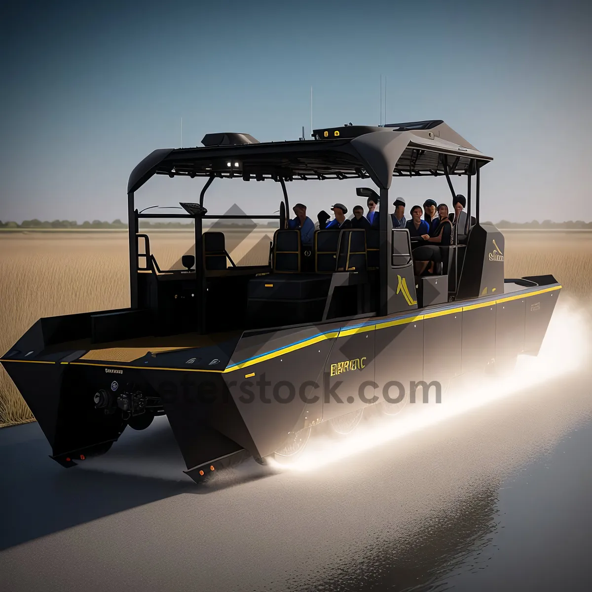 Picture of Industrial Hovercraft on the Open Sea