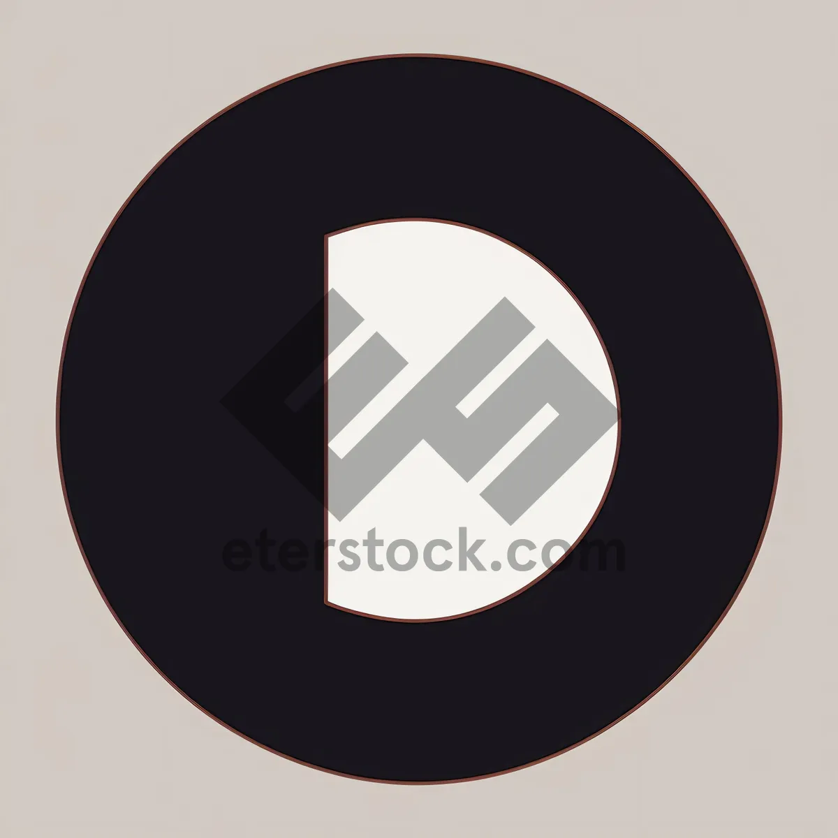 Picture of 3D Symbol Seal: Moon Letter Icon