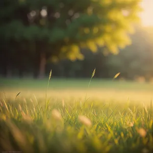 Golden Wheat Field under Sunny Sky