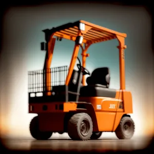 Industrial Machinery: Forklift at Resort Area