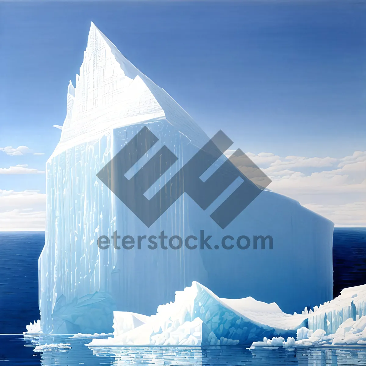 Picture of Majestic Arctic Glacier in Frozen Wonderland