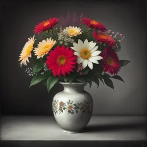 Winter Flower Vase - Festive Ball of Petals