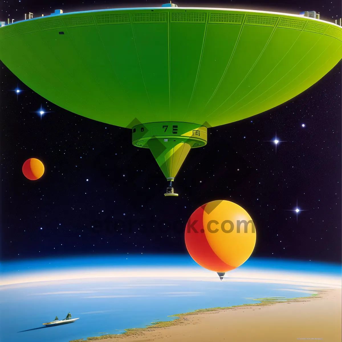 Picture of Colorful Balloon Celebration in the Air