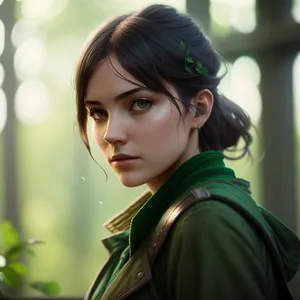 Cheerful Student Smiling in Park