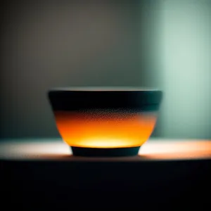 Hot herbal tea in a mug