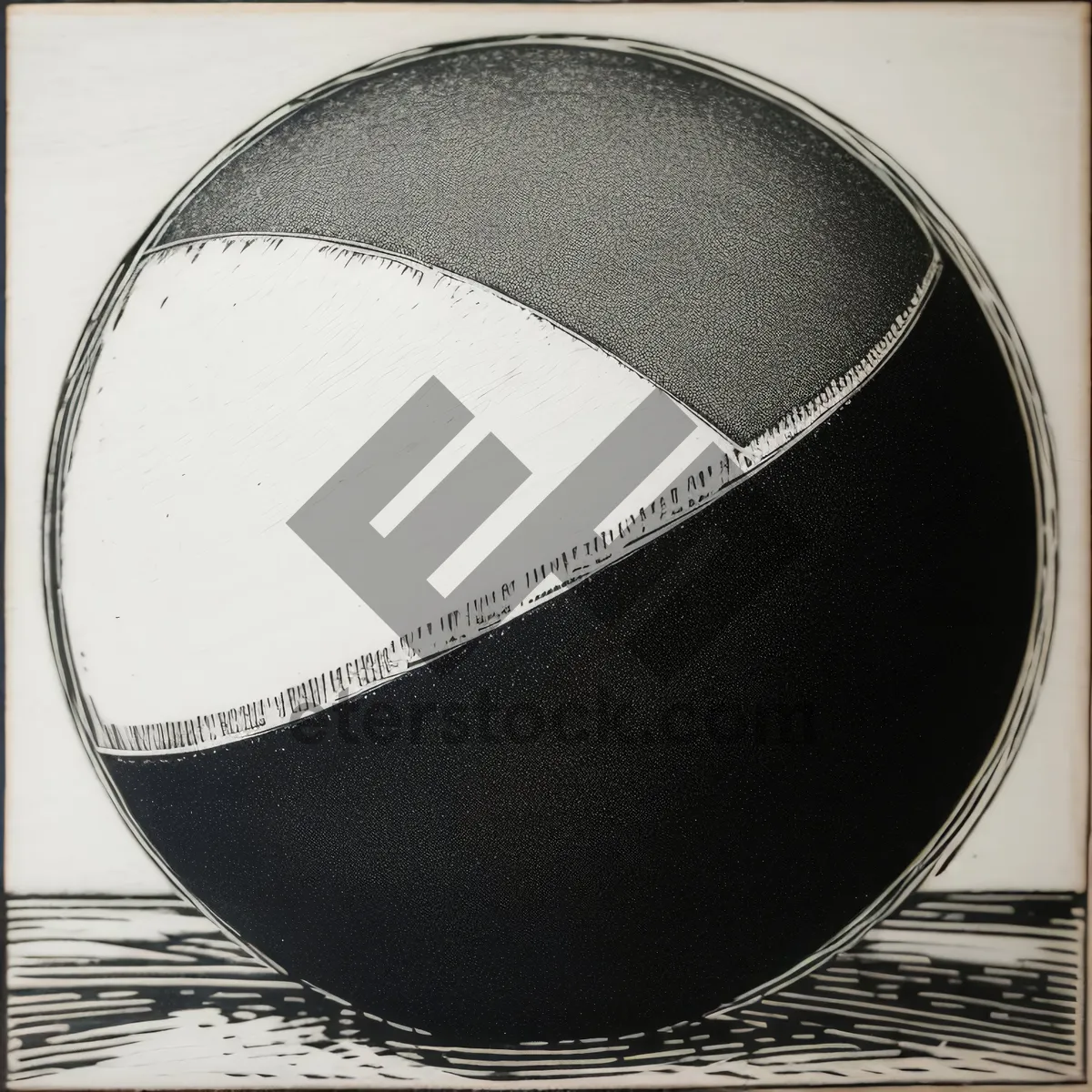Picture of Black Rugby Ball on Pan-Game Equipment