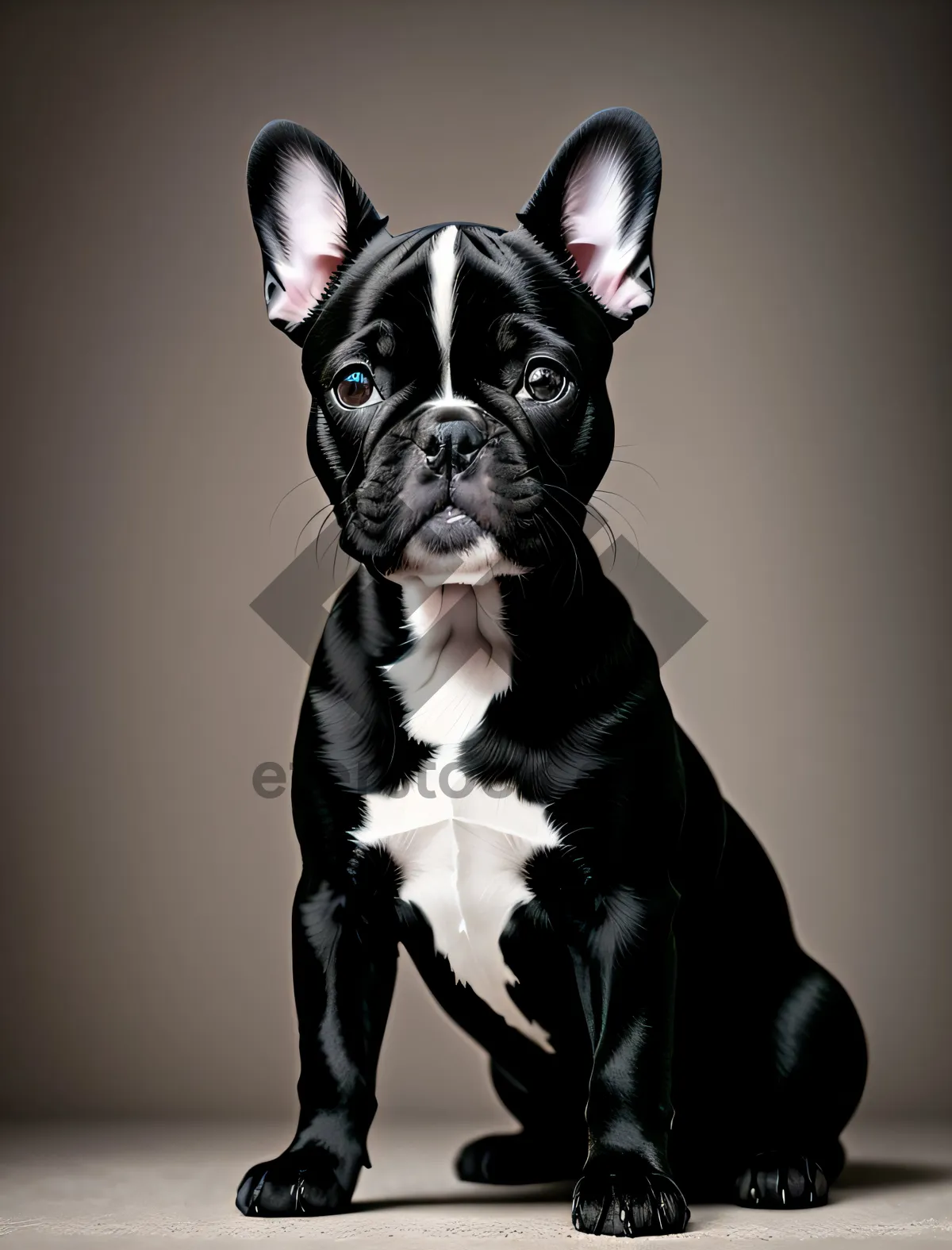 Picture of Adorable Bulldog Terrier - Purebred Canine Portrait