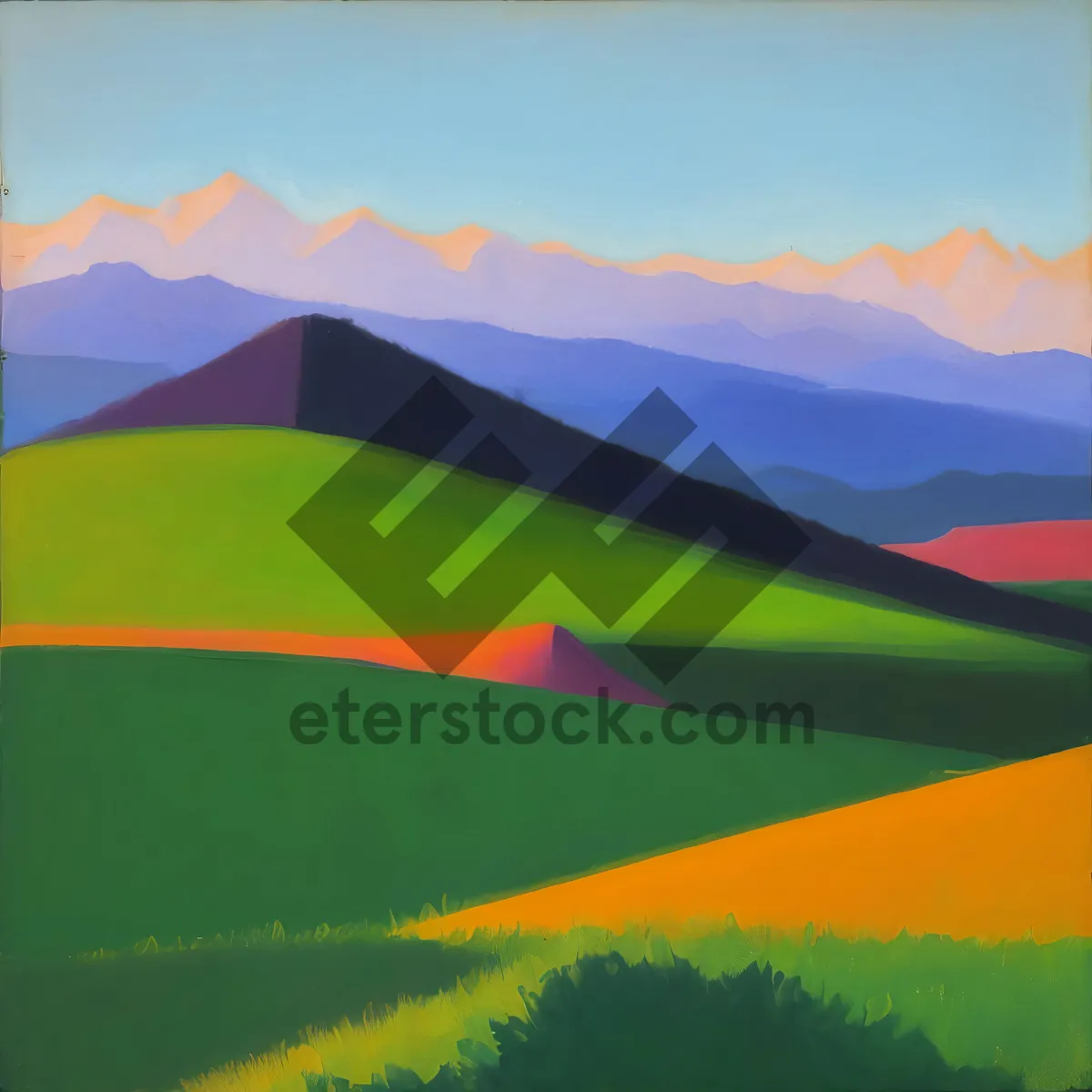 Picture of Summer Sky Over Rural Meadow