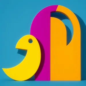 Symbolic Bay Icon: Dynamic Water Sign Design in 3D