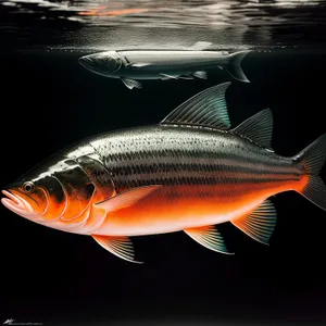 Underwater Snapper Catch in Marine Abyss