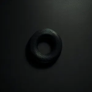 Black Patterned Restraint Fastening Design Seal