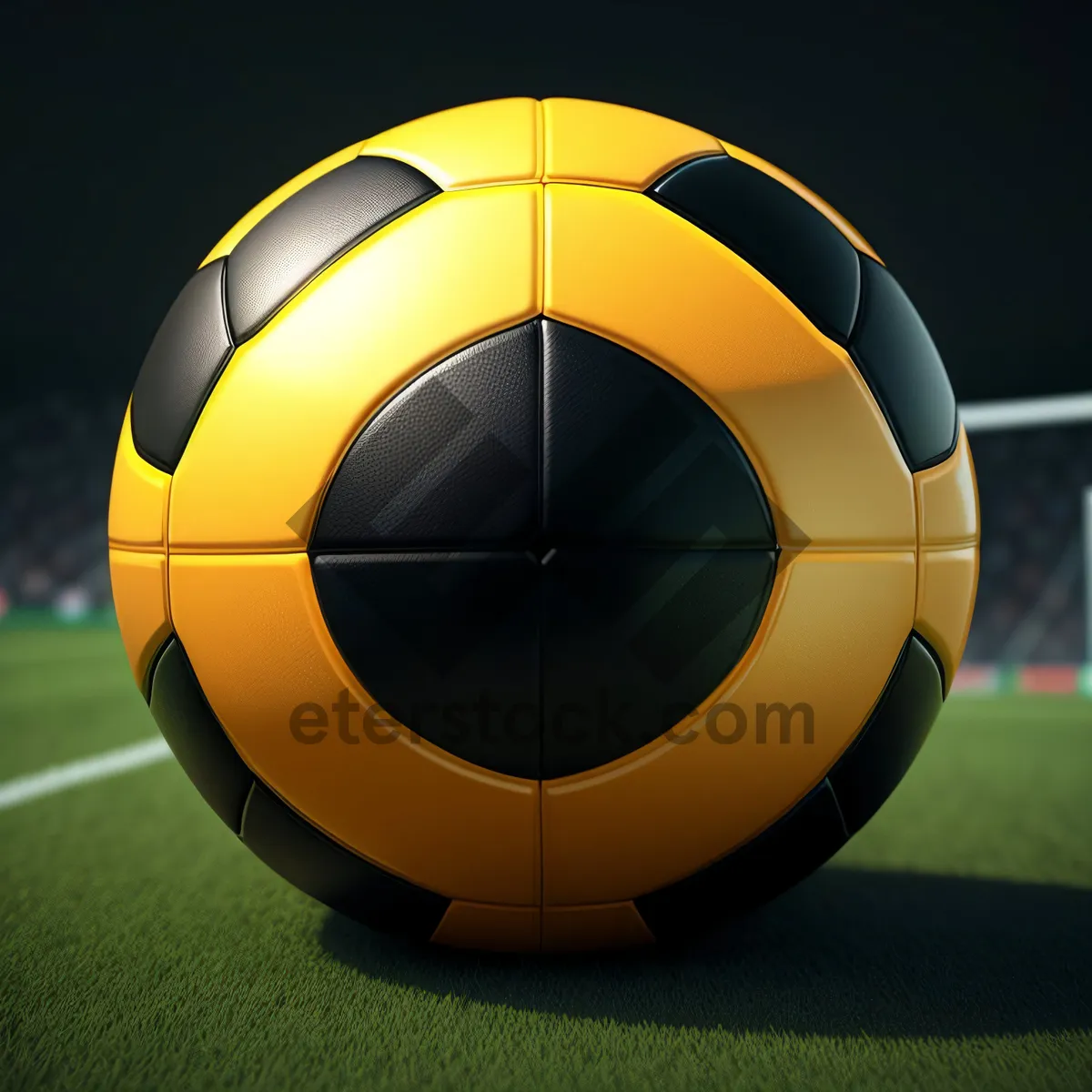 Picture of World Cup Soccer Ball on Grass Field