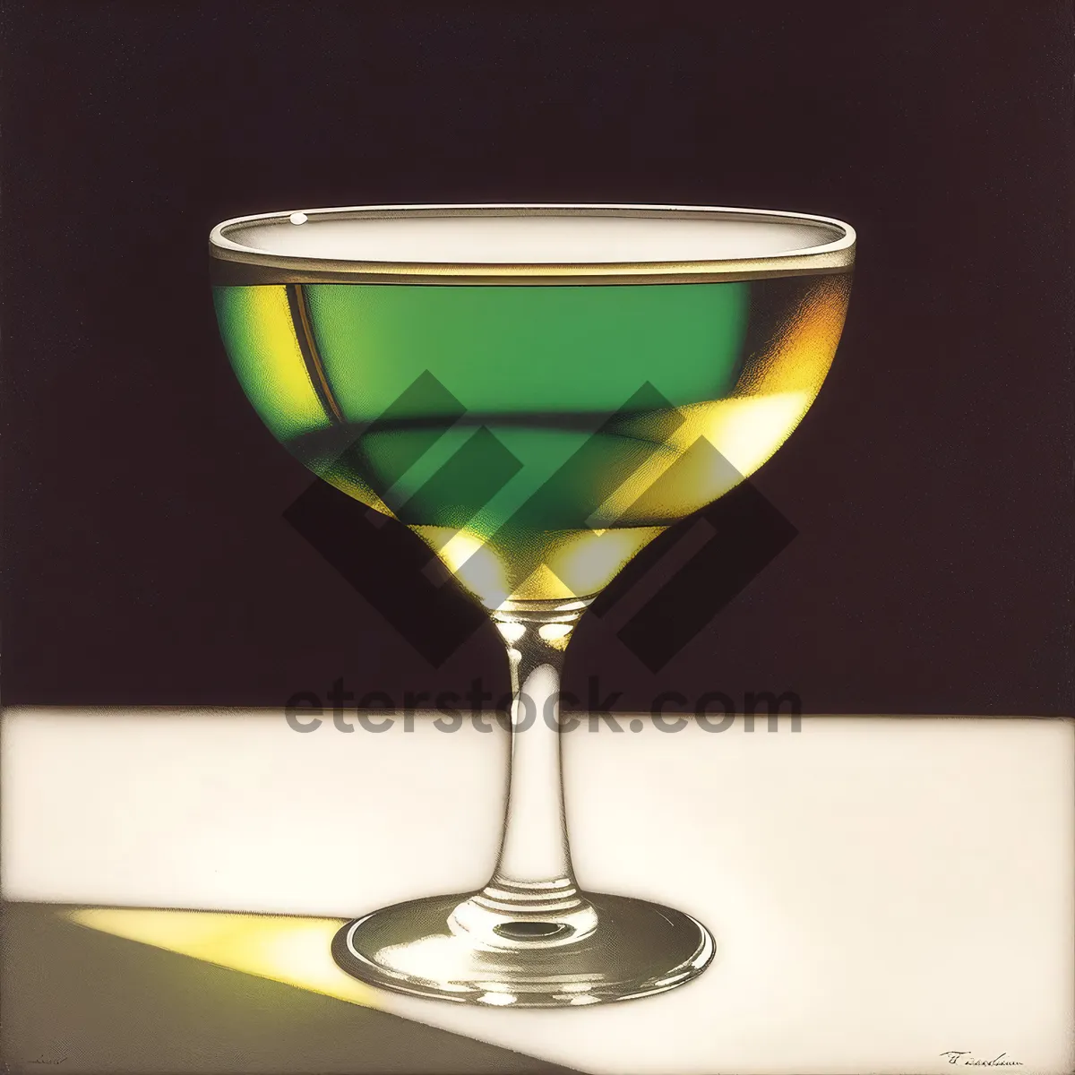 Picture of Vibrant Martini Glasses for Festive Restaurant Party