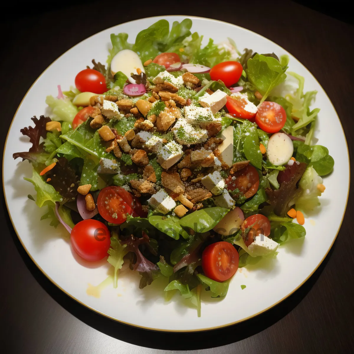 Picture of Grilled Chicken Salad with Fresh Vegetables