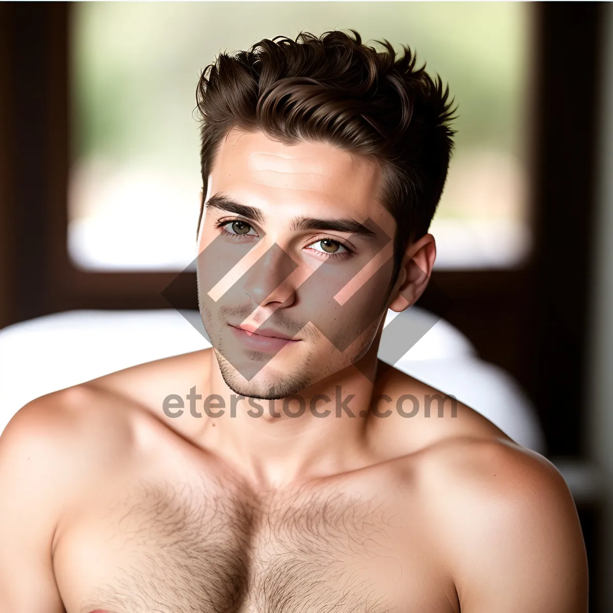 Picture of Captivating Male Model Exuding Sensuality