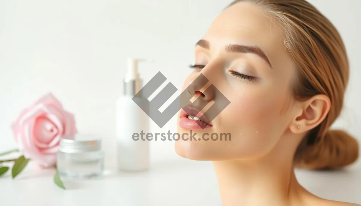 Picture of Attractive model with fresh makeup and radiant skin