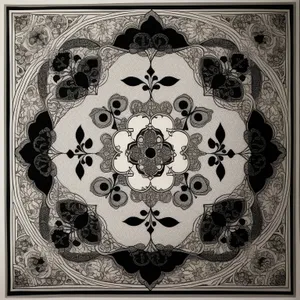 Antique Floral Arabesque Art Design