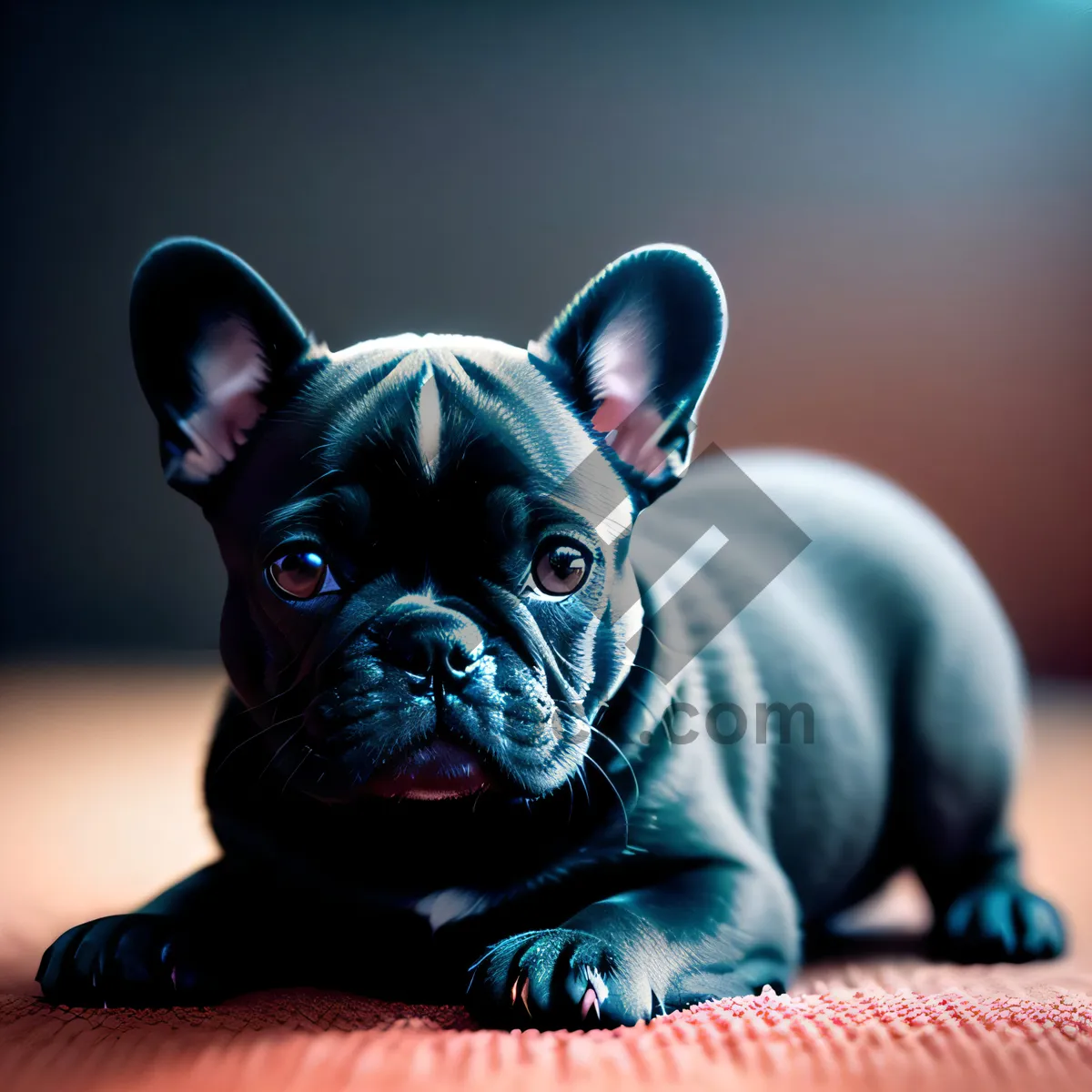 Picture of Bulldog Puppy - Adorable Wrinkle-Faced Companion