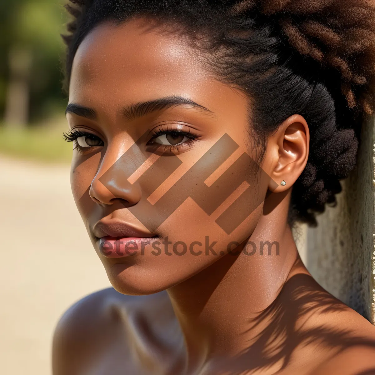 Picture of Stunning Afro Beauty: Captivating Eyes and Radiant Smile