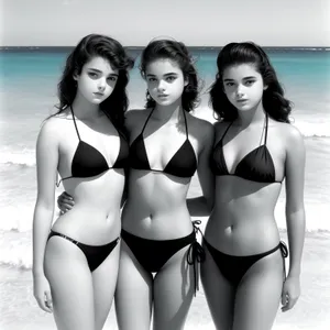 Seductive Beach Babe - Bikini Swimsuit Model