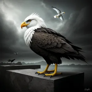 Bald Eagle in Flight: Majestic Predator Soaring with Grace