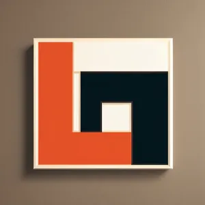 Vintage Square Frame Design - Empty Art Object