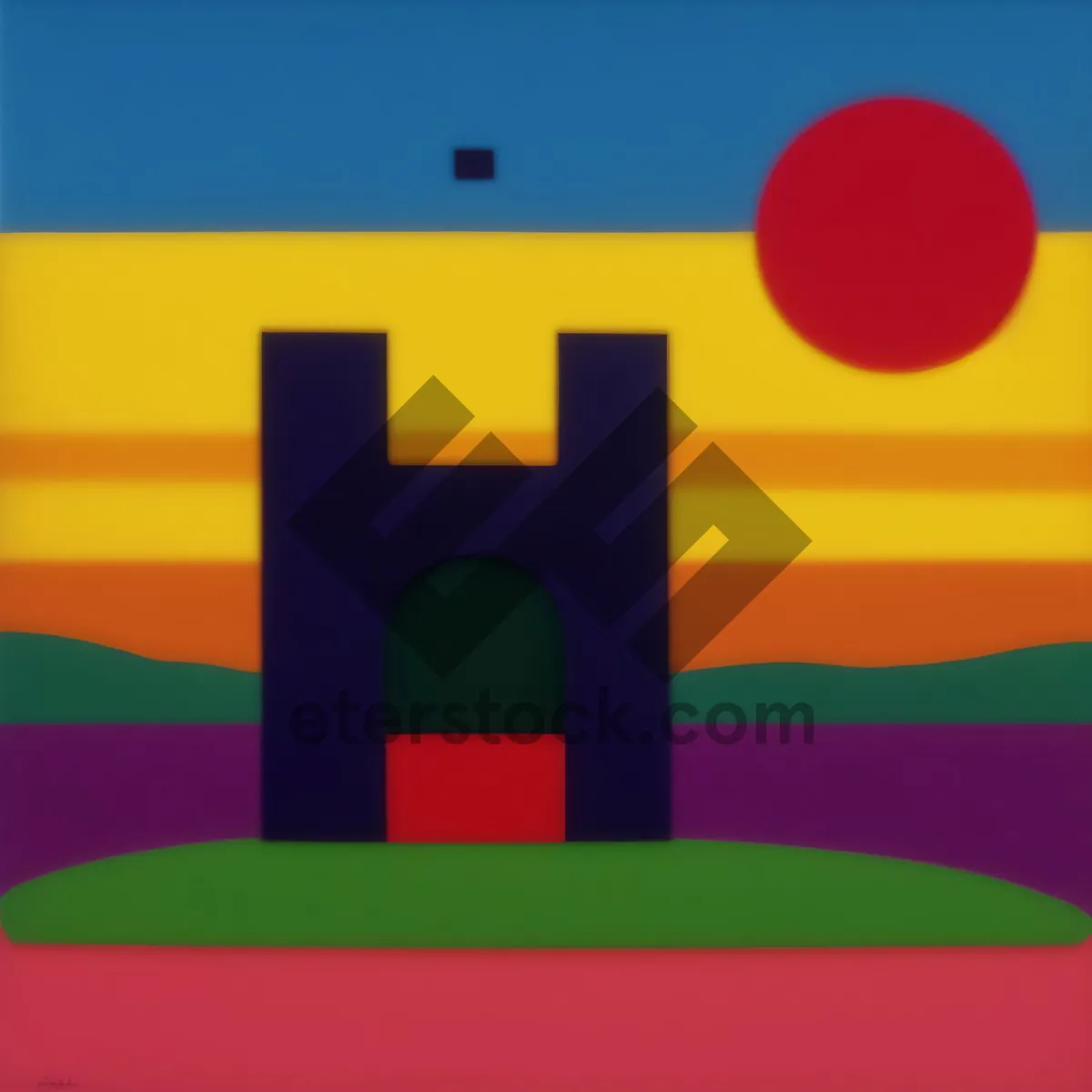 Picture of 3D icon symbolizing resort area location