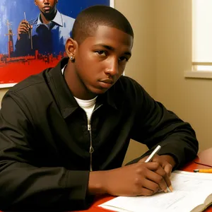 Smiling Business Team Meeting at Office