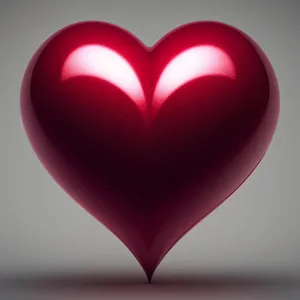 Romantic Love Celebration: Heart-shaped Valentine's Icon