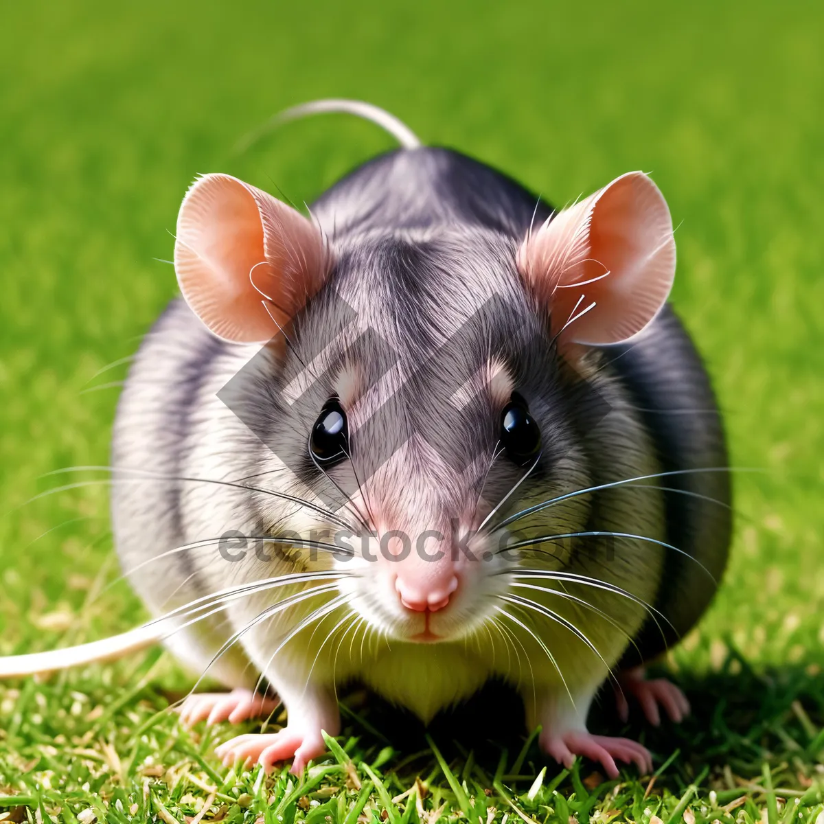 Picture of Furry Creature with Cute Whiskers and Fluffy Fur