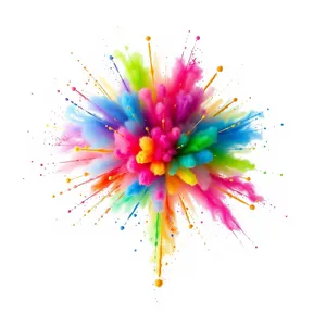 Colorful Floral Design Element for Summer Decoration