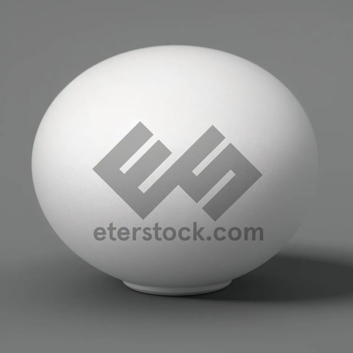 Picture of Egg Sphere Illuminated by Light Bulb