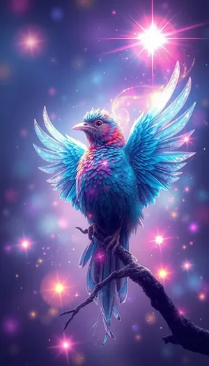 Galactic Starry Night Sky Fantasy Art