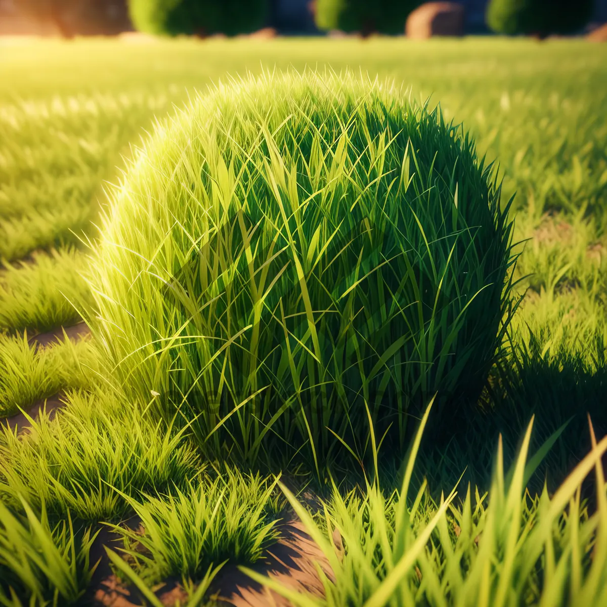 Picture of Vibrant Aquatic Plant in Lush Meadow