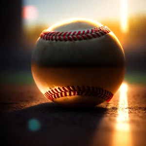 Stitch Baseball Ball under the Sun