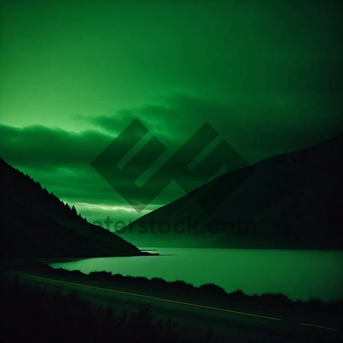 Picture of Serenity Over the Mountain Horizon