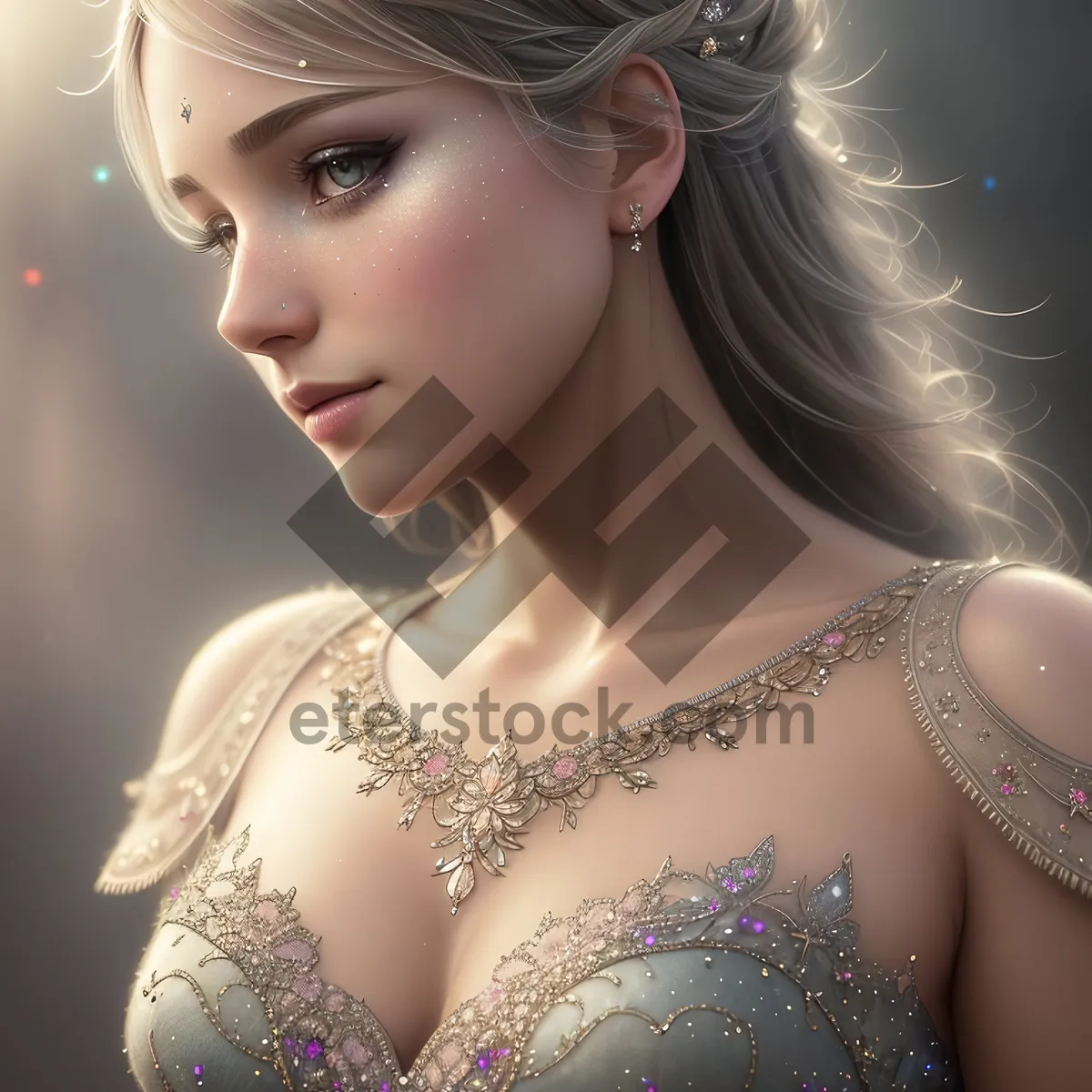 Picture of Enchanting Princess with Majestic Style