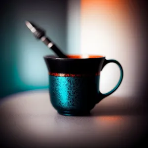 Morning Brew: Aromatic Espresso in Ceramic Cup