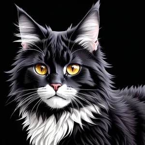 Furry Feline Fluffball: Adorable Gray Tabby Kitty