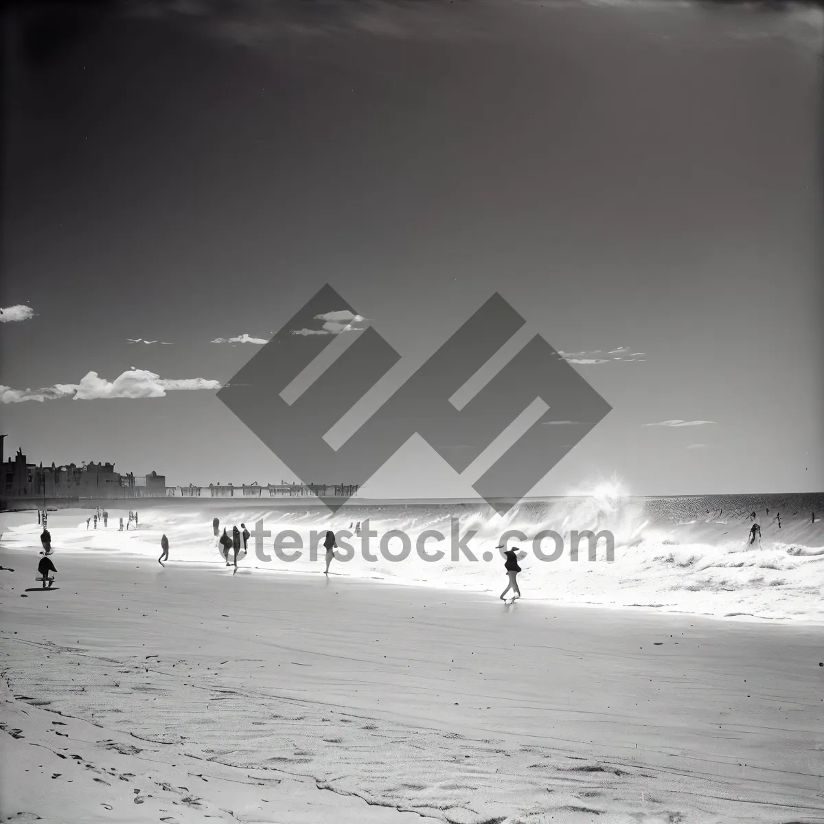 Picture of Serenity on the Shore: Sunset Reflections on the Beach