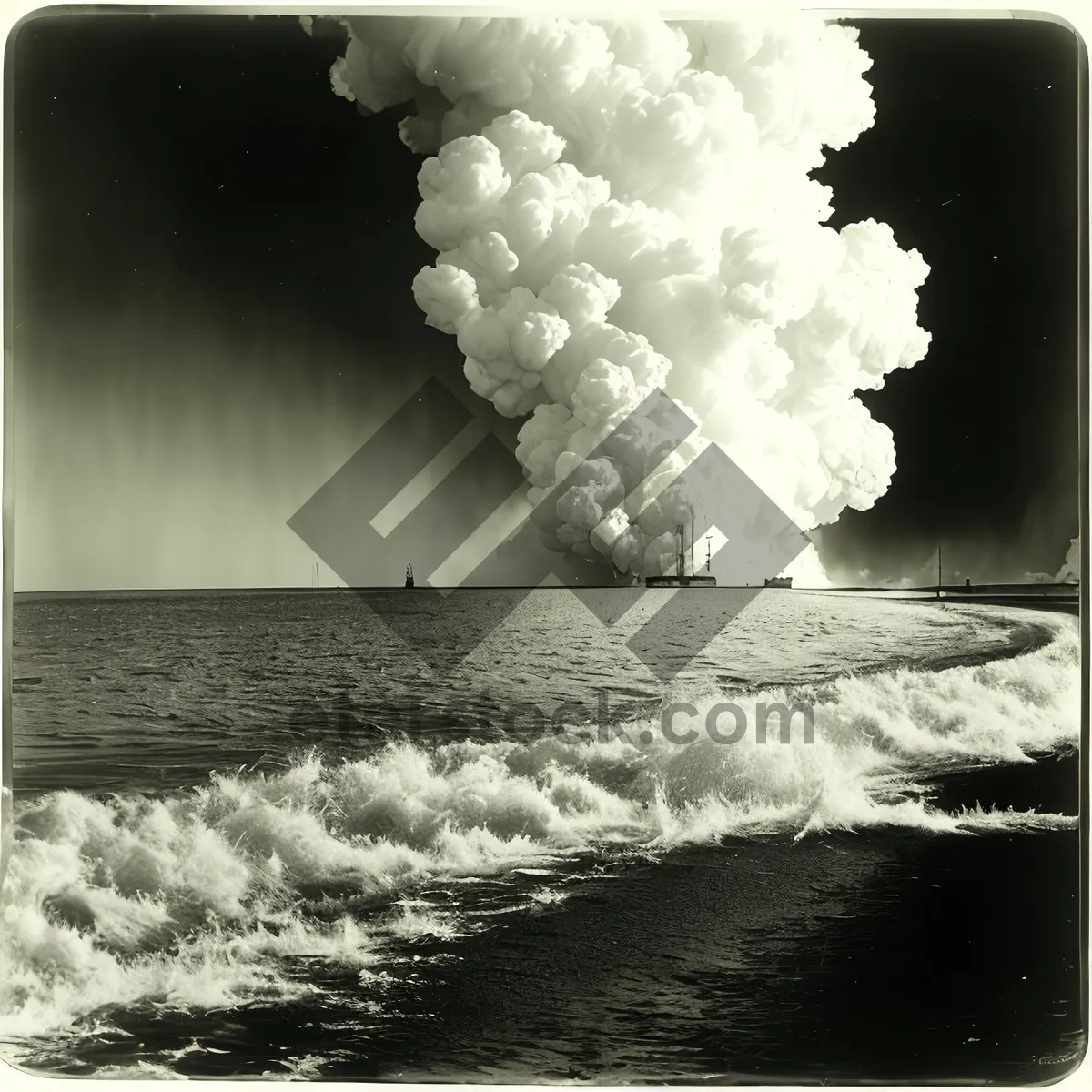 Picture of Sky's Reflection: Nuclear Weapon Over Ocean