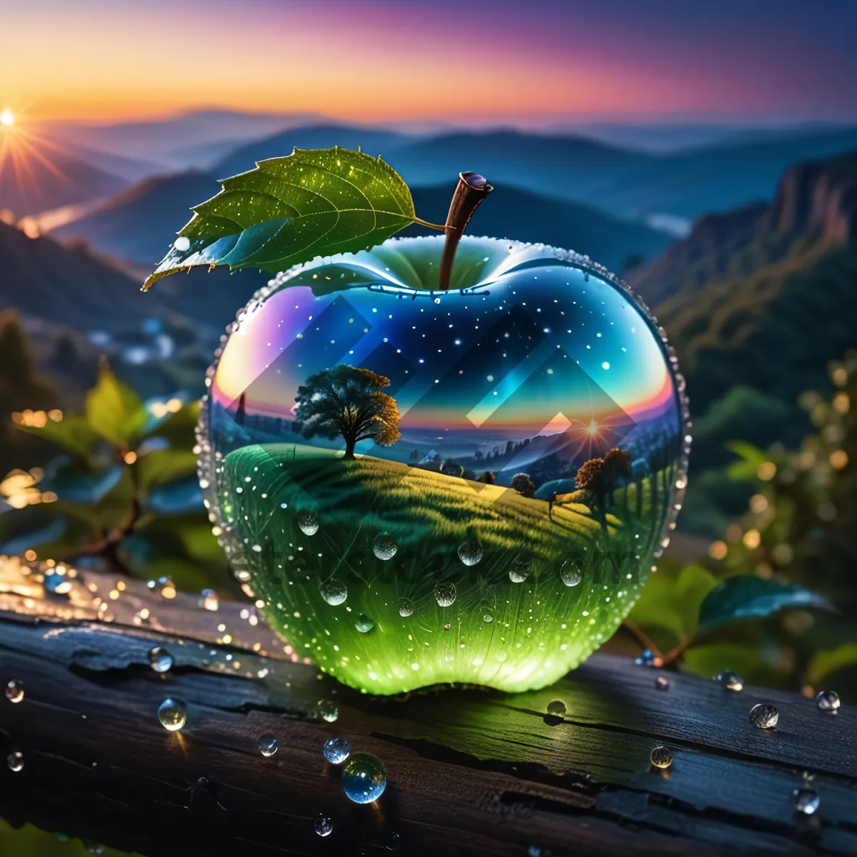 Picture of Fresh and Juicy Apple for Healthy Eating and Dieting