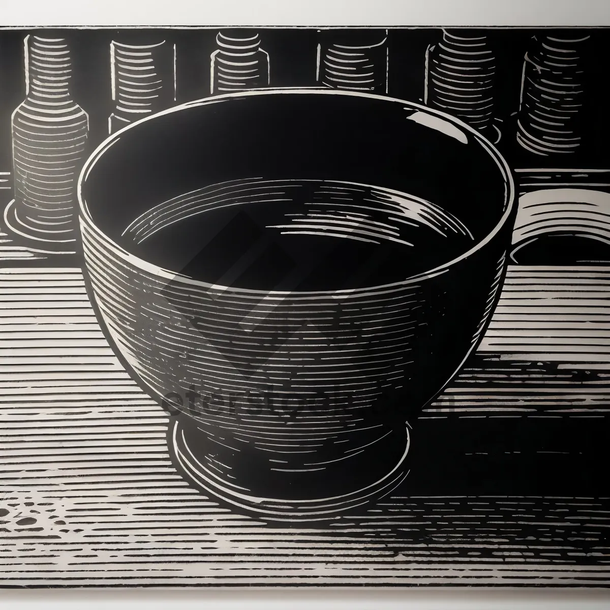 Filtered Coffee in Black Mug
