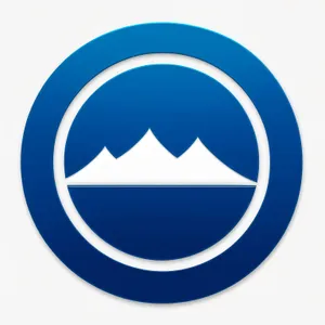 Web Button: Sleek Round Symbol for Business Website Design